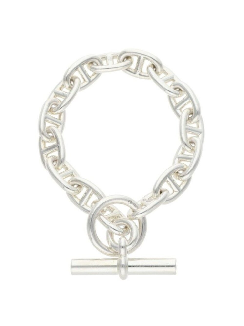 Hermes Chaine D'ancre MM Silver Bracelet